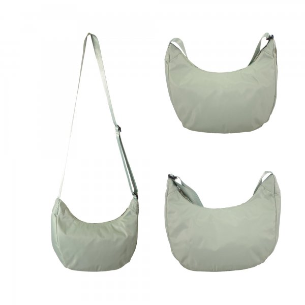 JBNHB59 GREEN FAUX LEATHER HANDBAG