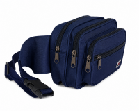 2579 Navy Triple Compartment Bum Bag 2579 Navy Triple Compartment Bum Bag