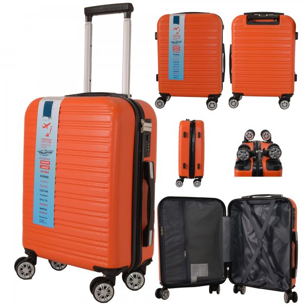 T-HC-US-1832 ORANGE UNDERSEAT CABIN-SIZE EASYJET TROLLEY SUITCAS