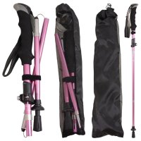2892 PINK FOLDING TREKKING POLES