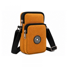LL-166 Light Brown Canvas Shoulder Bag (New)
