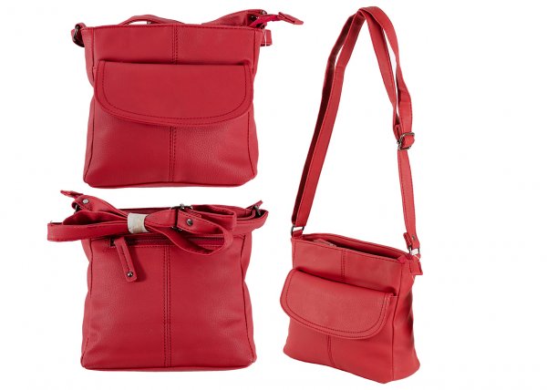 JBHB2564 RED PU HANDBAG NICOLE BROWN