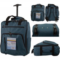 TR-E-002 TOURQUOISE EASYJET UNDERSEAT CABIN SIZE 2-WHEELED BACKP