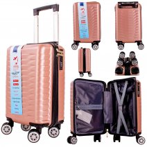 T-HC-US-1627 ROSE GOLD 15.7'' UNDER-SEAT CABIN-SIZE TROLLEY