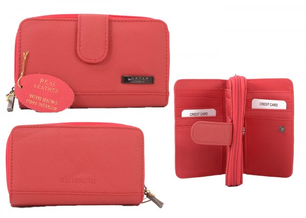 3701 RFID RED PURSE