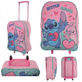 1000ET38-3250 PINK LILO AND STITCH KIDS PREMIUM FABRIC FOLDING T