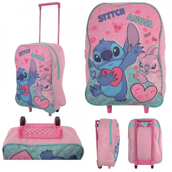 1000ET38-3250 PINK LILO AND STITCH KIDS PREMIUM FABRIC FOLDING T