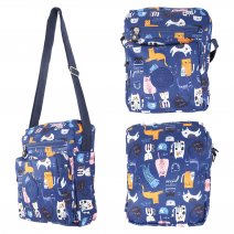 LL-168 NAVY CATS SHOULDER BAG