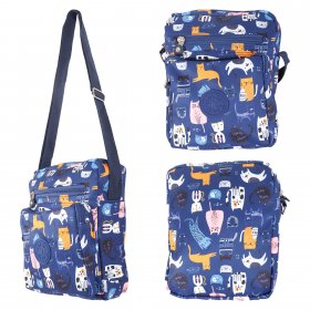 LL-168 NAVY CATS SHOULDER BAG