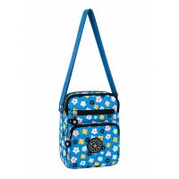 LL-167 Navy Floral Small Unisex Polyester Shoulder Bag (New) LL-167 Navy Floral Small Unisex Polyester Shoulder Bag (New)