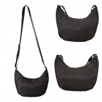 JBNHB59 BLACK FAUX LEATHER HANDBAG