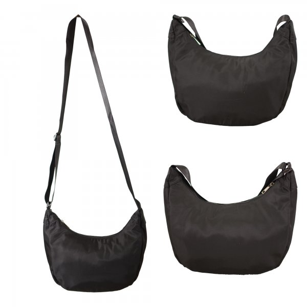 JBNHB59 BLACK FAUX LEATHER HANDBAG