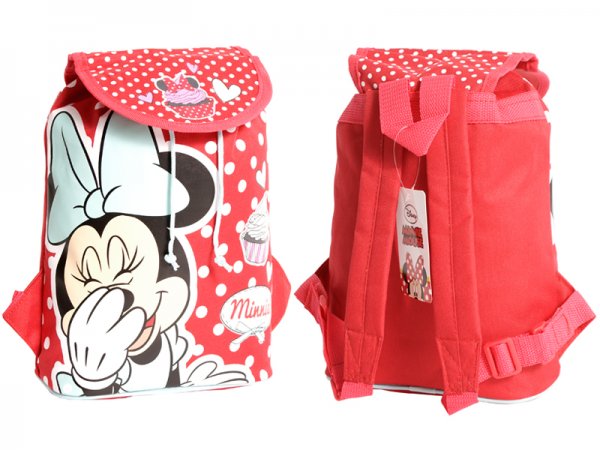 DMINN001159 - Kids Backpack Red White Dots Minnie Disney G122