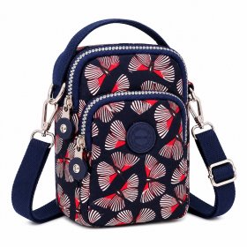 2498 Blue Floral Lorenz Shoulder Bag (New)