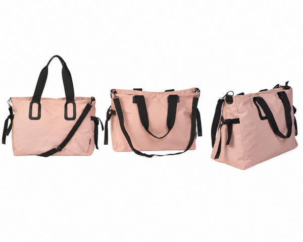2312 Blush Pink Large Top Zip Tote / Travel Bag