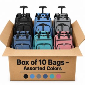 TR-E-TW-002 Assorted Colors Underseat EasyJet Cabin Bags Box 10