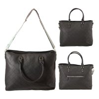 JBFB465 BLACK FAUX LEATHER HANDBAG