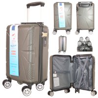 T-HC-US-1629 DARK GREY UNDER-SEAT CABIN-SIZE TRAVEL TROLLEY  T-HC-US-1629 DARK GREY UNDER-SEAT CABIN-SIZE TRAVEL TROLLEY