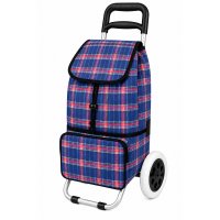 ST-02 Navy Check 2 Wheeler Shopping Trolley (New) ST-02 Navy Check 2 Wheeler Shopping Trolley (New)