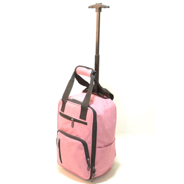 TR-R-002 PINK WHEELED RYANAIR UNDERSEAT CABIN BAG