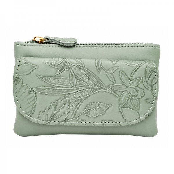 5706 Sage Lorenz Floral Embossed Coin Purse