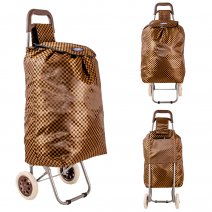 ST85C BROWN BOX 2-WHEEL SHOPPING TROLLEY