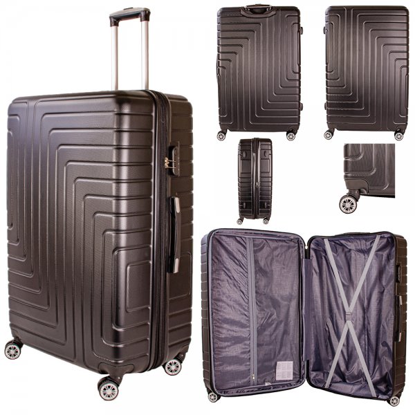 T-HC-10 BLACK 32'' TRAVEL TROLLEY SUITCASE