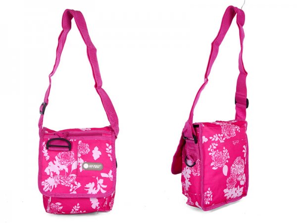 HT-1041 PURPLE FLORAL SHOULDER BAG