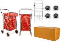 ST-FOUR-01 RED OWL 4 WHEEL SHOPPING TROLLEY BOX OF 4