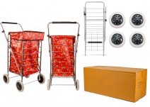ST-FOUR-01 RED OWL 4 WHEEL SHOPPING TROLLEY BOX OF 4