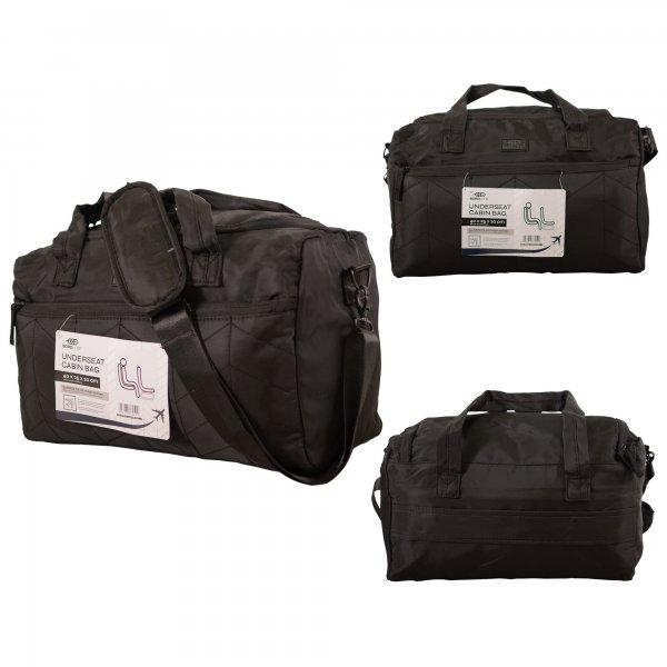 JBTB103 BLACK UNDERSEAT RYAN AIR CABIN BAG 40 X 25 X 20CM