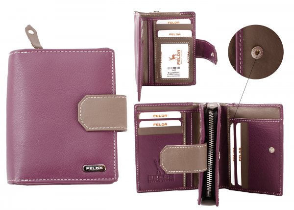 10417 PURPLE MULTI LADIES WALLET