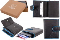 RL 9004 BLACK BLUE RFID C-SECURE CASE WALLET