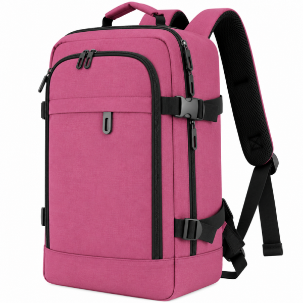 BP-120 DARK PINK RYANAIR UNDERSEAT CABIN-FRIENDLY RUCKSACK W/MUL