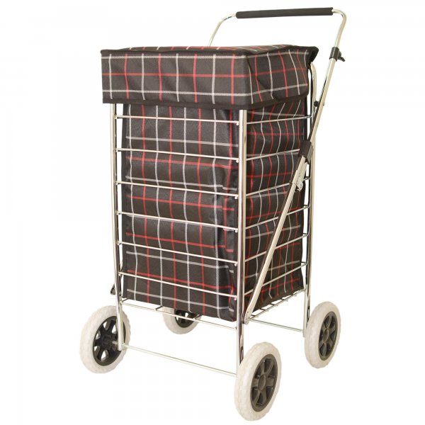 ST-FOUR-01 BLACKED CHECKED TROLLEY