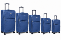 JB3002 Navy Soft Shell 5 Piece Luggage Set JB3002 Navy Soft Shell 5 Piece Luggage Set