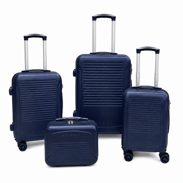 T-HC-716 SET OF 4 Navy Premium Hard Shell Suitcases