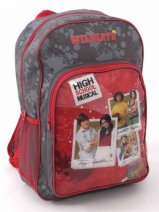 02-25-14 Kids Backpack Grey/Red High School Musical E020