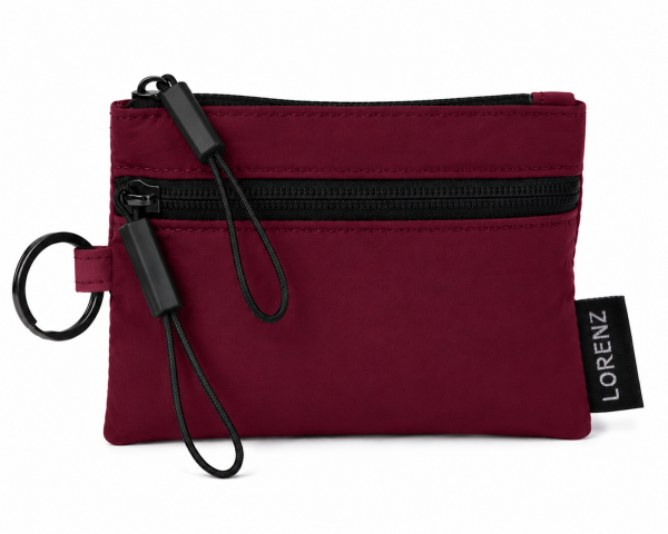 2297 Burgundy Crinkled Nylon Lorenz Accessory Range