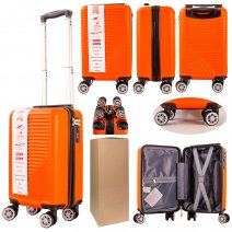 T-HC-US-03 ORANGE 15.7'' BOX/4 UNDER-SEAT CABIN-SIZE SUITCASE