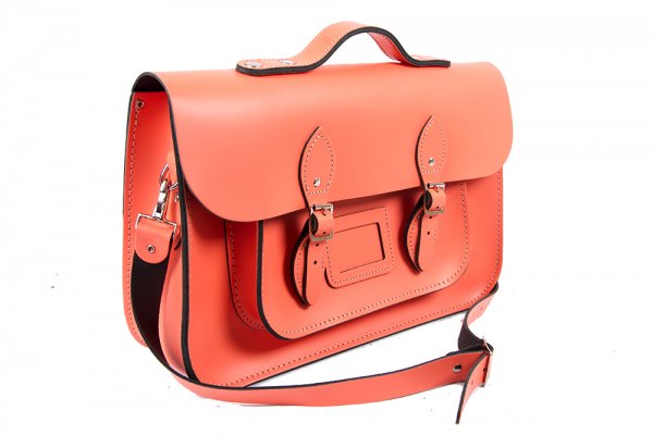 15 SALMON MAGNETIC SATCHEL W/HANDLE