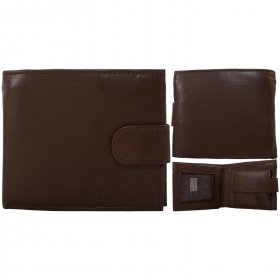 4766 BROWN ITALIAN LEATHER RFID WALLET