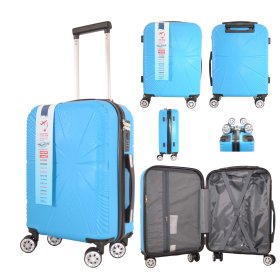 T-HC-US-1829 BLUE CABIN-SIZE EASYJET UNDERSEAT TRAVEL TROLLEY SU