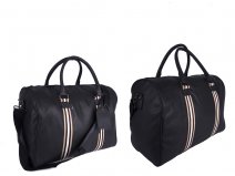 JBTB50 Black PU holdall gym bag with adjustable strap