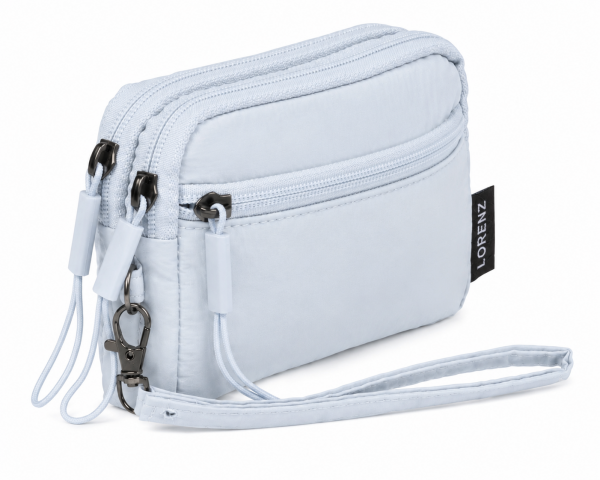 2299 Ice Blue Two Top Zip Compartments