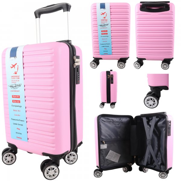 T-HC-US-1632 PINK RYAN AIR CABIN-SIZED TROLLEY SUITCASE