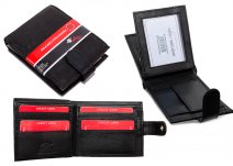 PR-03 COW NAPPA BRANDED MEN'S WALLET RFID