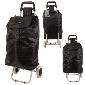 MS-001 BLACK BOX TWO WHEEL SHOPPING TROLLEY