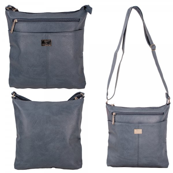 JBHB2602 AIR FORCE BLUE PU SHOULDER BAG