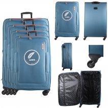 AR727 BLUE TRAVEL TROLLEY SUITCASE SET OF 4
